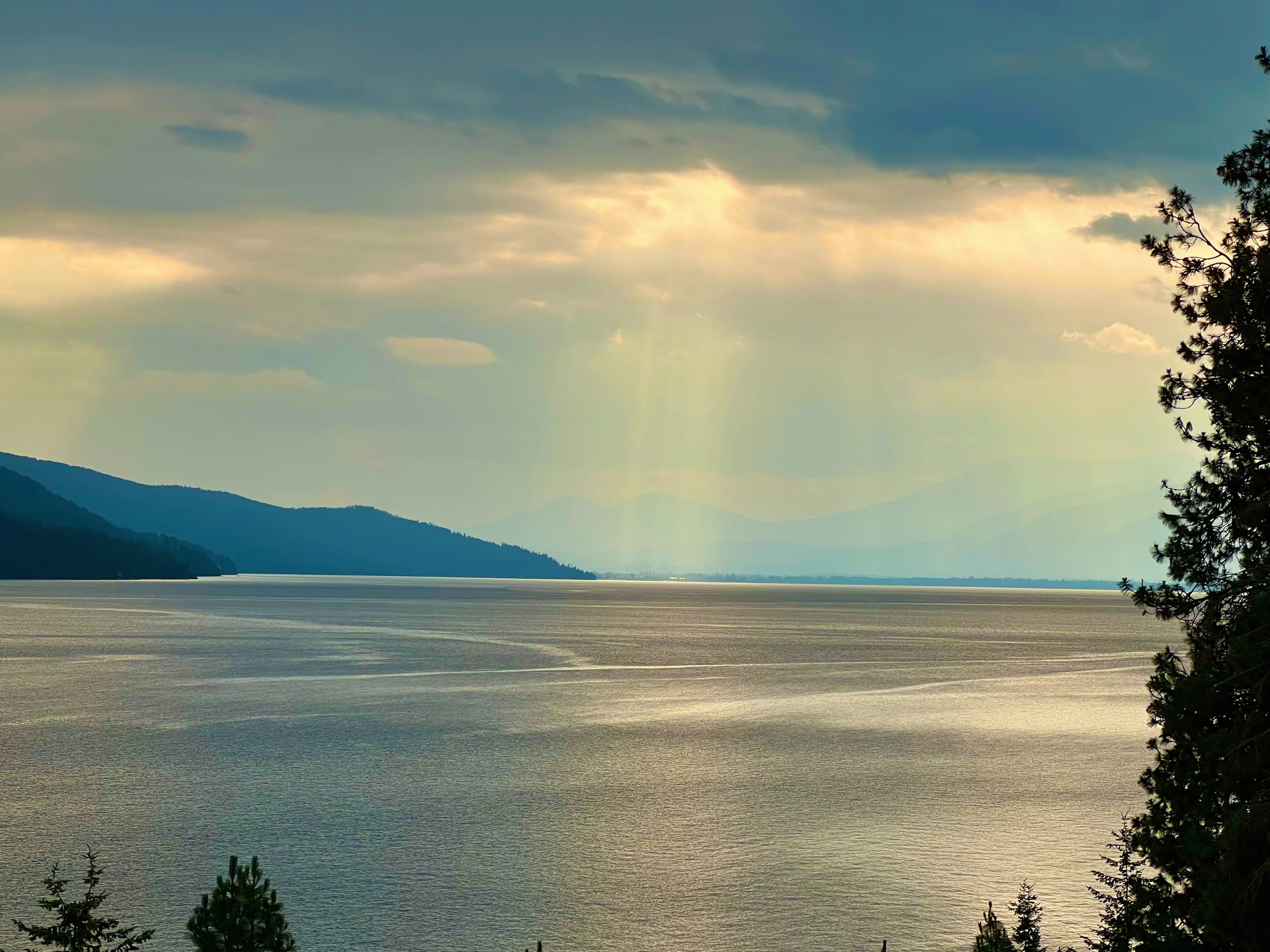 Sunlight over Lake Pend Oreille