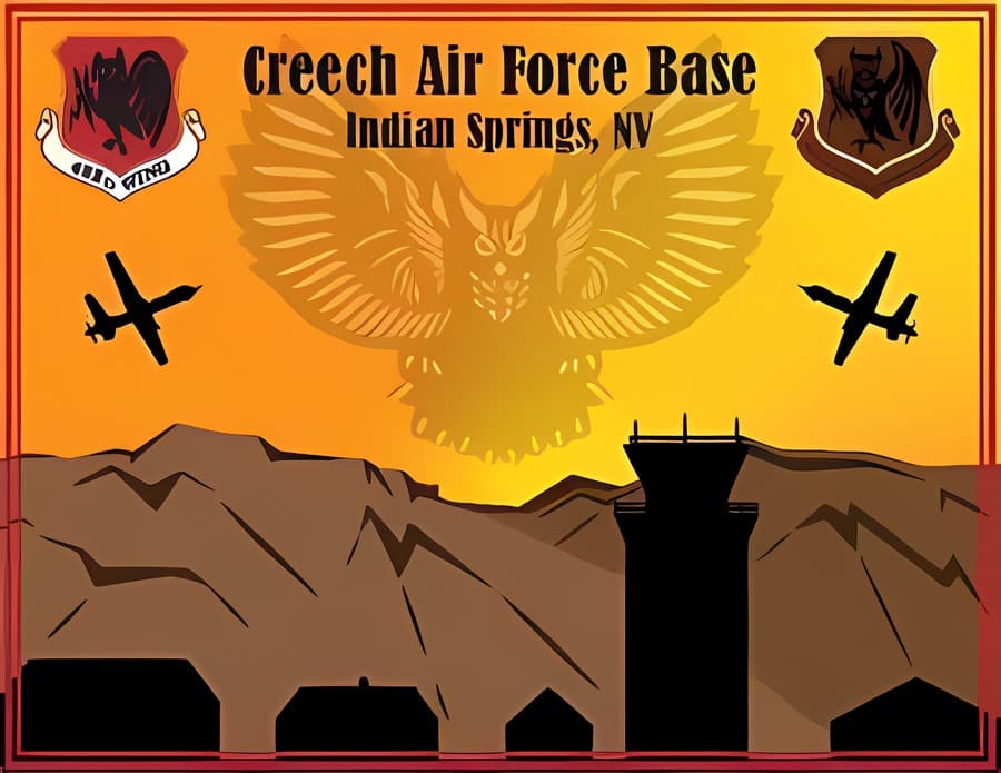 Creech Air Force Base Nevada artwork